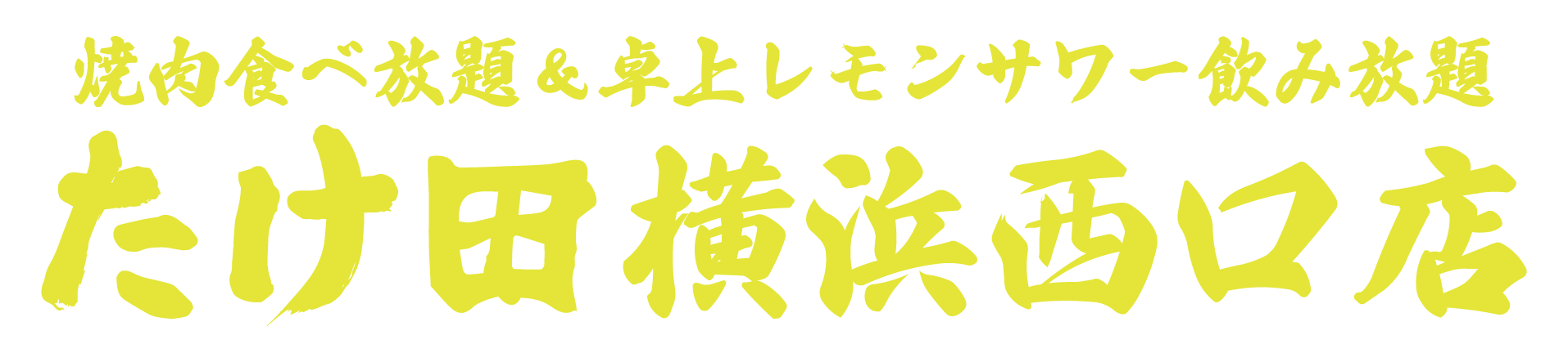 【公式】焼肉食べ放題＆卓上レモンサワー飲み放題 たけ田 横浜西口店